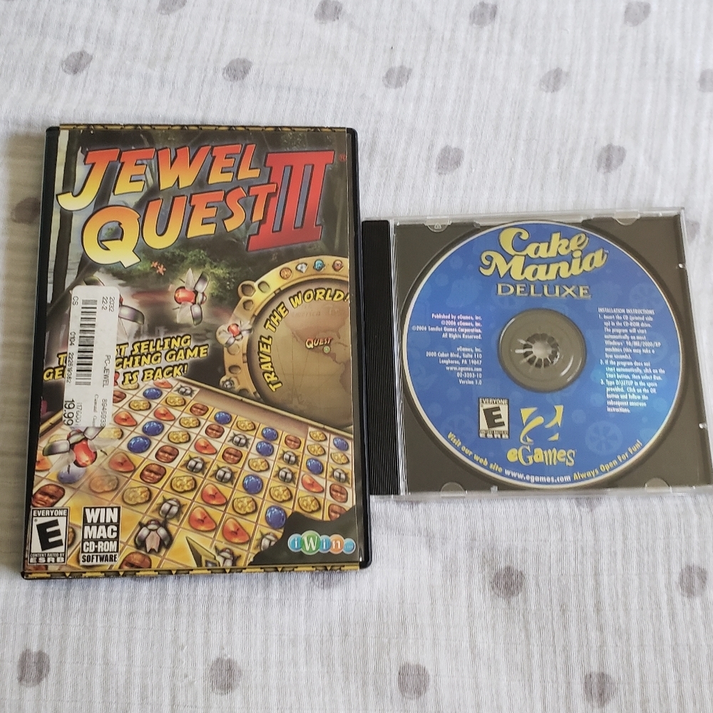 Set of 2 Used Computer Games. EUC.